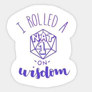 Nat 1 Wisdom Sticker